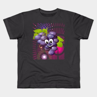 red grape Kids T-Shirt